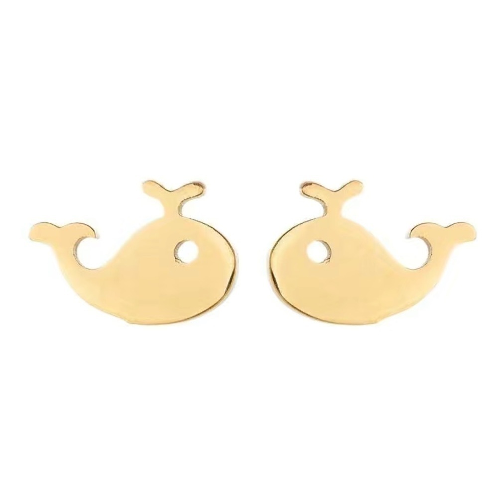 Dainty Small Whale Animal Earring|  Simple Earrings| Marine Biology Gift For Her